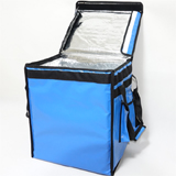 PK-66VB: Food delivery insulated bags for top loading, 12 inch pizza takeaway, 16" L x 12" W x 18" H