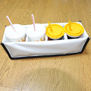 PK-HOLDER4: Drinking and Soup Delivery Holder, Avoid Spillage, to Fit 4 Cups